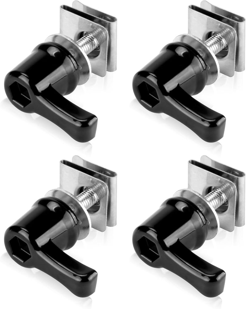 JAGASOL New Saddlebag Locks for Harley Davidson, Heavy Duty Saddle Bag Screw Anti-Theft Mounting Bolts for 1992-Later Touring Street Glide, Electra Glide, Road King, Road Glide, Black - Image 1